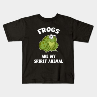 Frogs are my spirit animal Kids T-Shirt